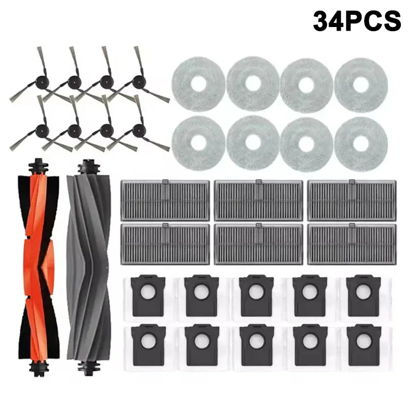 For Dreame L40 ultra / X40 Ultra Robot Vacuum Accessories Dust Bags Mop Main Side Brushes Cloths HEPA Filters Spare Parts