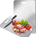 Kitchen cutting board, double-sided food-grade titanium cutting board, used for cutting meat, fruits and vegetables