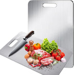 Kitchen cutting board, double-sided food-grade titanium cutting board, used for cutting meat, fruits and vegetables