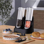 Electric Salt and Pepper Grinder Set USB Rechargeable Eletric Pepper Mill Shakers Automatic Spice Steel Machine Kitchen Tool