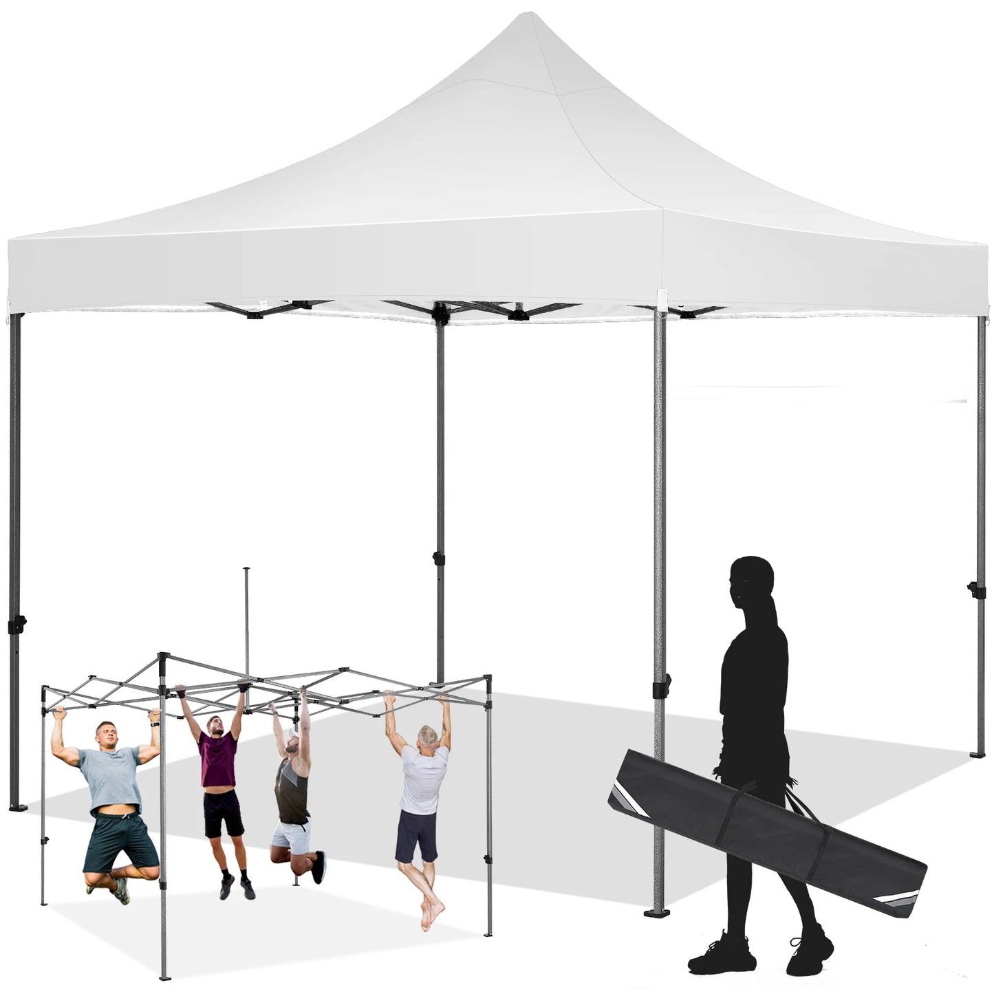 3x3m Pop up Canopy Tent Folding Gazebo Without Sidewall Commercial Outdoor Party Tent Waterproof Wedding Gazebo With Handle Bag