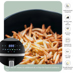 1400W 5L Air Fryer Stainless Steel Visible wide Capacity Electric Oven LED Display Touch set Multifunctional Electric Frye
