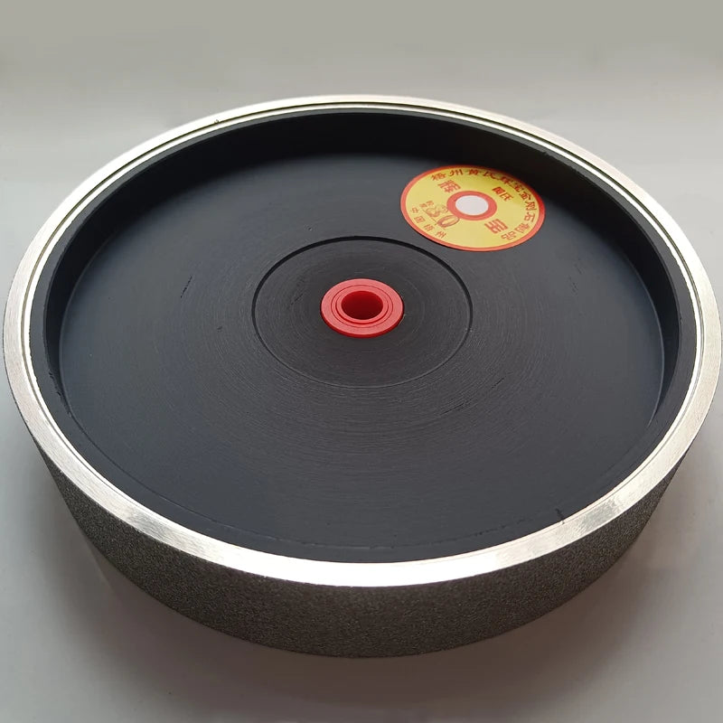 Diamond Grinding Wheel 8 Inch 200mm Diameter 38mm Thickness 25.4mm Hole Electroplated Alloy Plastic Parallel Jade Polishing