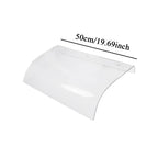 Front Door Canopy Durable Transparent Window Awning Cover Rain Snow Protection Door Cover for Outdoor Balcony Patio