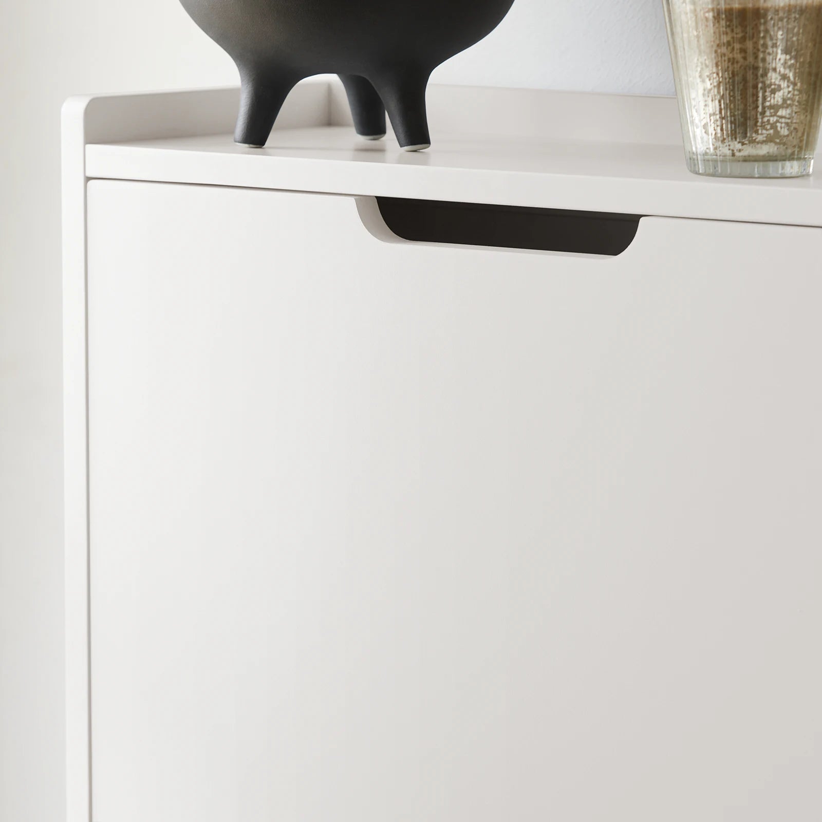 SoBuy FSR151 Shoe dump truck with 2 flap Shoe cabinet narrow shoe rack with 4 shelf surfaces Shoe chest of drawers Shoe shelf