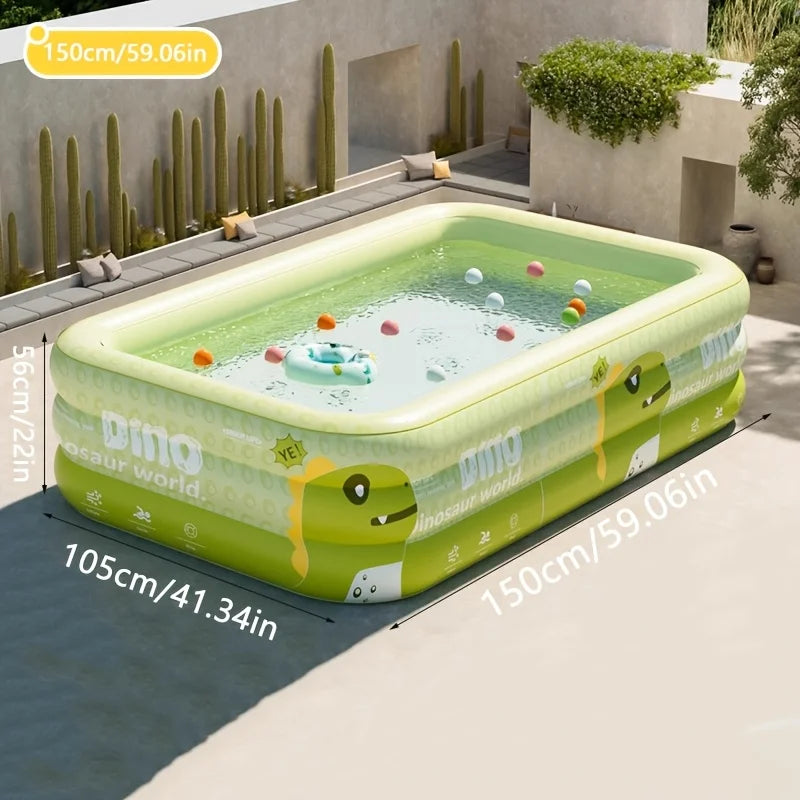 Outdoor Inflatable Swimming Pool PVC Inflatable Tanning Pool Lounger Float Swimming for Adults Baby Available in Various Sizes