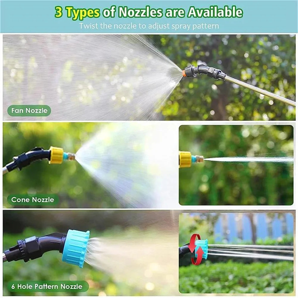 Electric Sprayer 8L water Can With Spray Gun Automatic Garden Mister USB Rechargeable Irrigation Tool