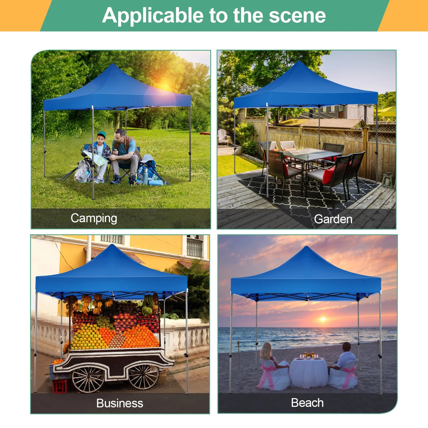 3x3m Pop up Canopy Tent Folding Gazebo Without Sidewall Commercial Outdoor Party Tent Waterproof Wedding Gazebo With Handle Bag