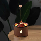 Volcano Flame Diffusers Cool Mist Humidifier for Home Ultrasonic Aromatherapy Diffuser with Essential Oil Tray Quiet Electronics