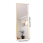 Full-length mirror, curved stand mirror, large full-length mirror, wall mounted, leaning mirror, standing mirror,
