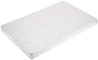 mcc direct White Solid Wooden Junior Toddler Kids Bed Montana with Foam Mattress and Safety Wooden Barrier (147 x 87.5 cm)