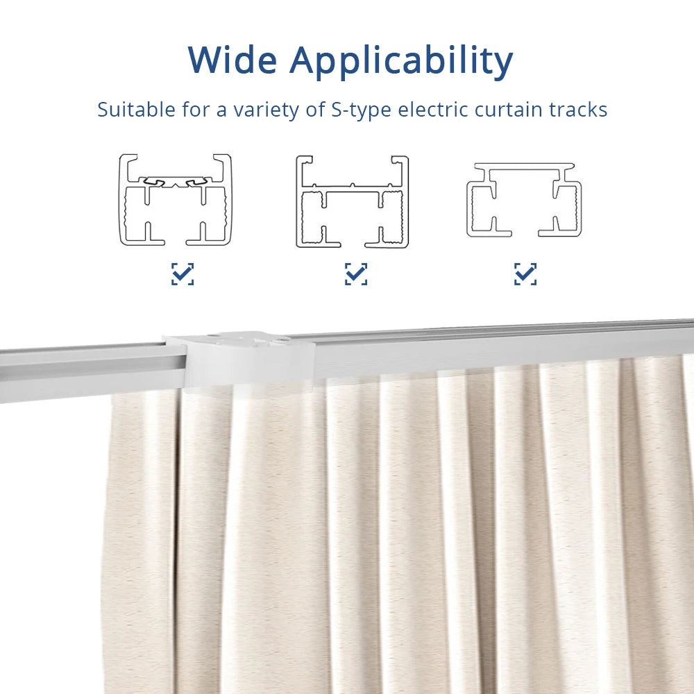 Hook for Zemismart ZM79 BCM500 Electric Curtain Track S Fold Curtains Snake Tape Curtain 6cm 8cm