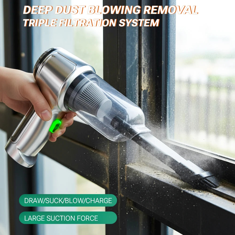 SZUK Mini Car Vacuum Cleaner 638000Pa Wireless Handheld Cleaner Cleaning Machine Strong Powerful Portable Vacuum Cleaner Car