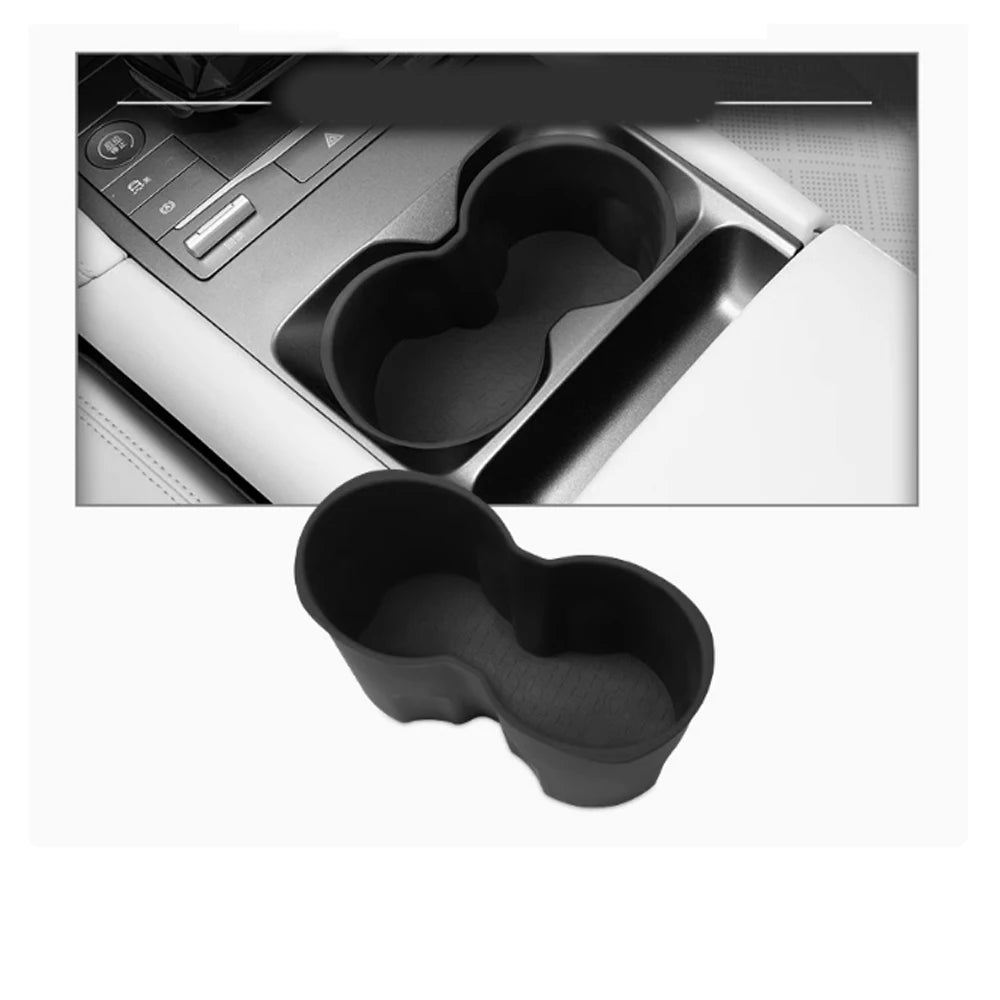 Car Storage Box for BYD Yuan Up Atto 2 Pro 2024~2026 Cup Holder Center Console Organizer Armrest Tray Silicone Mat Accessories