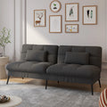 COMHOMA Fold-out Futon Cover Sofa Sleeper Sleeper Fits Corner Sofa 3-Seater Guest Sofa with Adjustable Backrest fabric