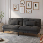 COMHOMA Fold-out Futon Cover Sofa Sleeper Sleeper Fits Corner Sofa 3-Seater Guest Sofa with Adjustable Backrest fabric