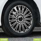 15inch Dagger Style Hub Cap Cover for Iron Rim Wheel Cover Set of 4 Steel Wheel Cover Replacement Hubcap for R15 Tire
