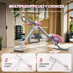 MERACH Ab Machine Adjustable Trainer Workout Foldable Knee Protection