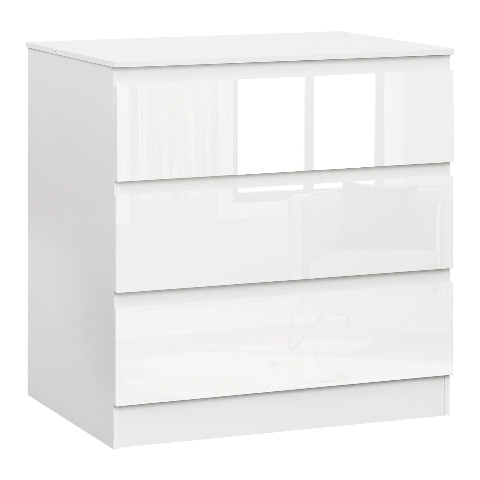 WOLTU 3-Drawer Chest Storage Cabinet Bedroom Wardrobe Sideboard Particleboard Bedside Table for Living Room Study Bedroom