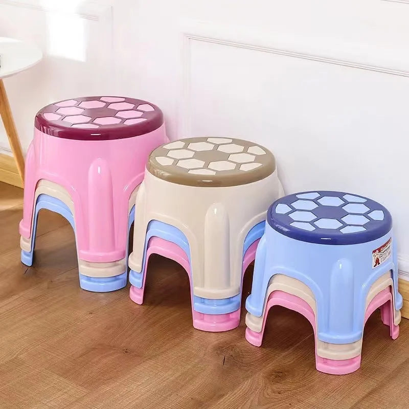 Plastic small stool household stackable thickened stool sofa stool tea