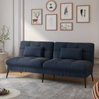 COMHOMA Fold-out Futon Cover Sofa Sleeper Sleeper Fits Corner Sofa 3-Seater Guest Sofa with Adjustable Backrest fabric