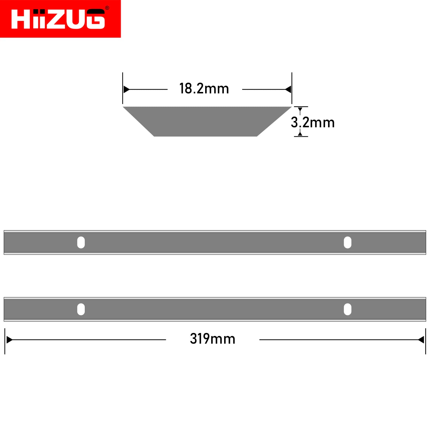 319mm×18.2mm×3.2mm Planer Blade Knives for JET JWP-12 Ryobi AP1300 GMC TP2000 Craftsman MB1931 Thickness Planer Jointer
