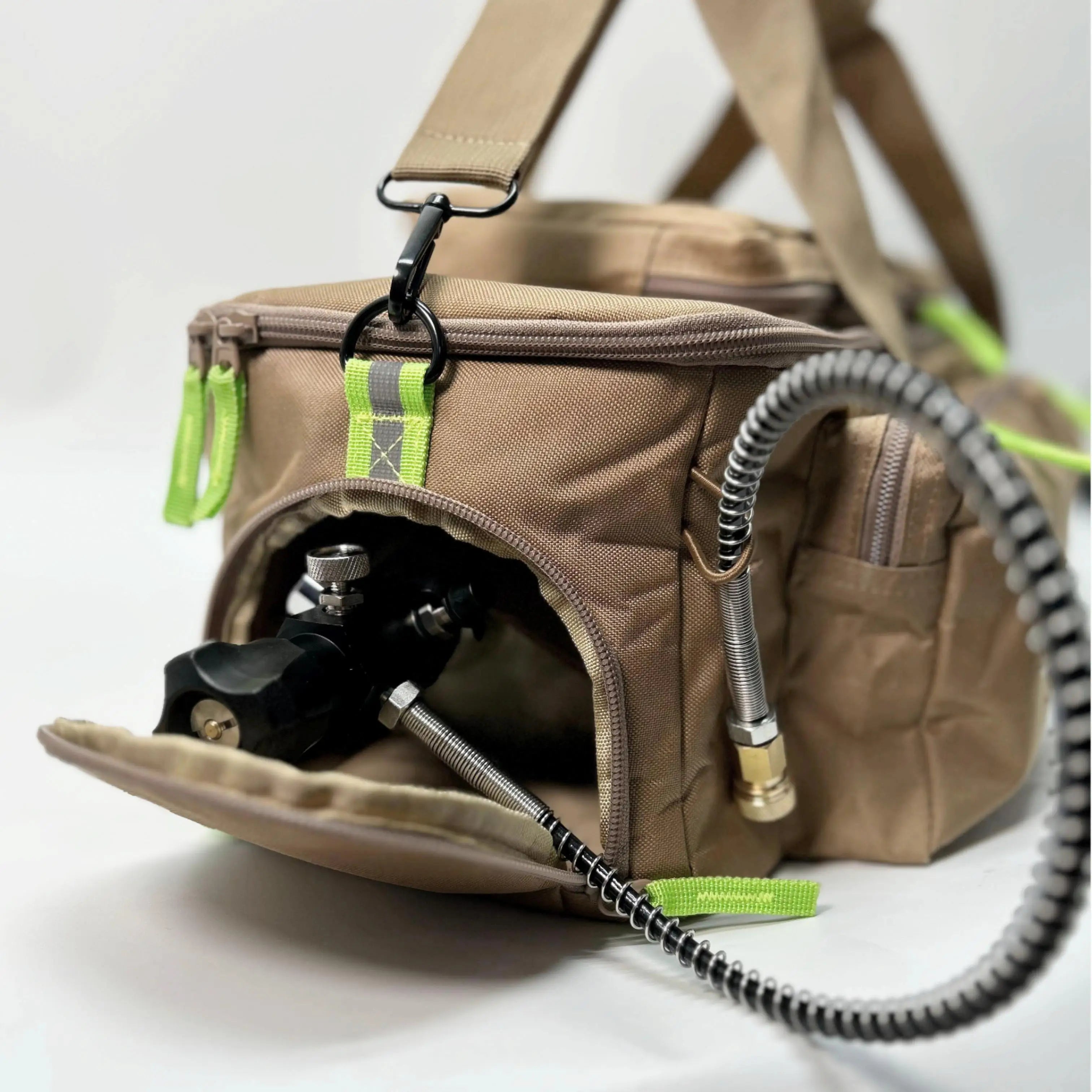 ACECARE 6.8L/9L/12L Cylinder Bag Carbon Fiber Tank Protective Case Backpack Bag for Scuba Diving Tank Baggable Valve Khaki