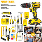 21V Cordless Drill Electric Screwdriver Electric Impact Drill Mini Wireless Power Driver DC Lithium-Ion Battery Power Tools