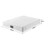 Anajqaqia 160x200x25cm Spring Mattress, with H3 Hardness, Oeko-Tex Certified, Quilted Microfibre Cover, Premium Sleeping Comfort