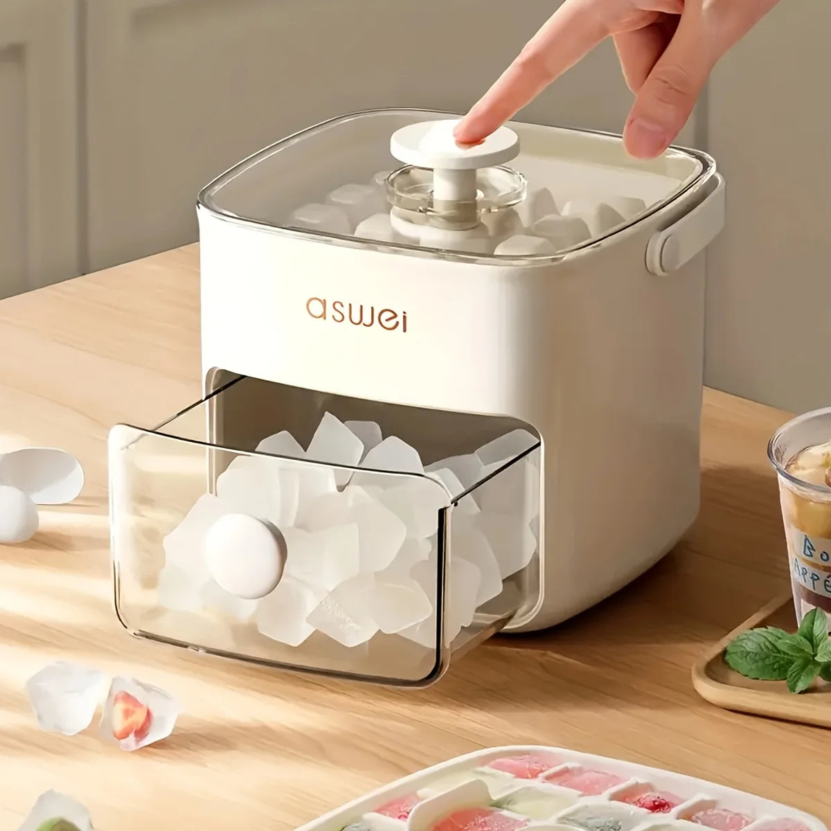 Double-Layer 48-Compartment Ice Cube Maker