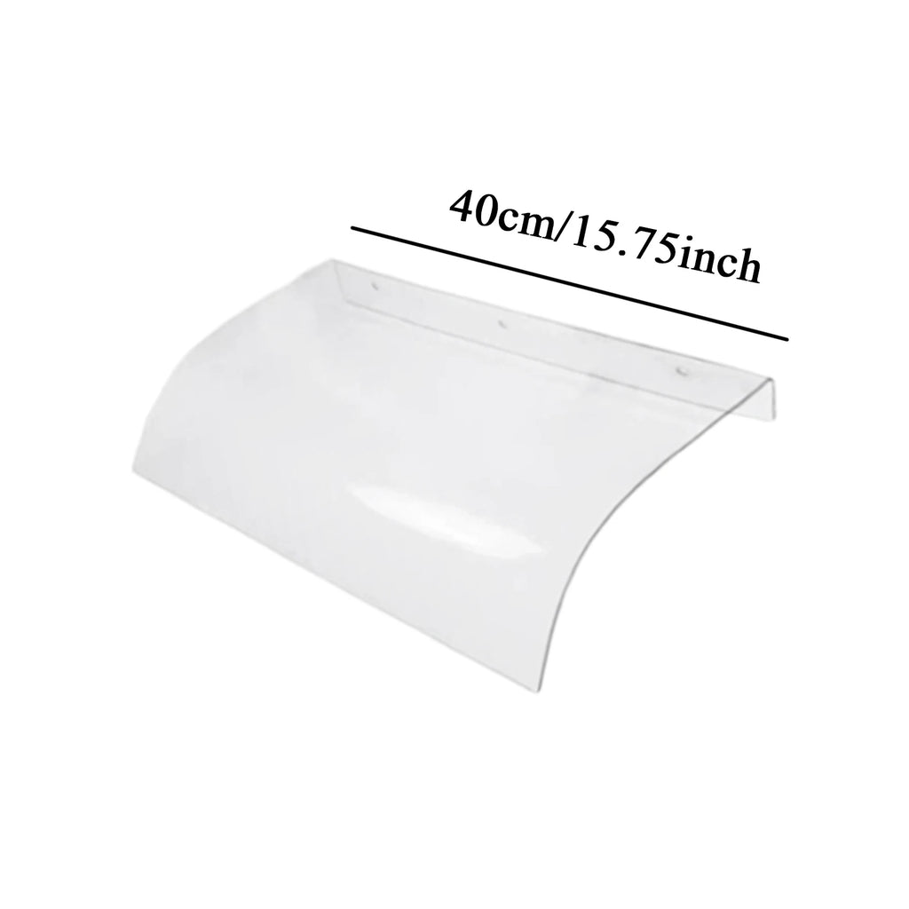 Front Door Canopy Durable Transparent Window Awning Cover Rain Snow Protection Door Cover for Outdoor Balcony Patio