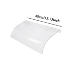 Front Door Canopy Durable Transparent Window Awning Cover Rain Snow Protection Door Cover for Outdoor Balcony Patio