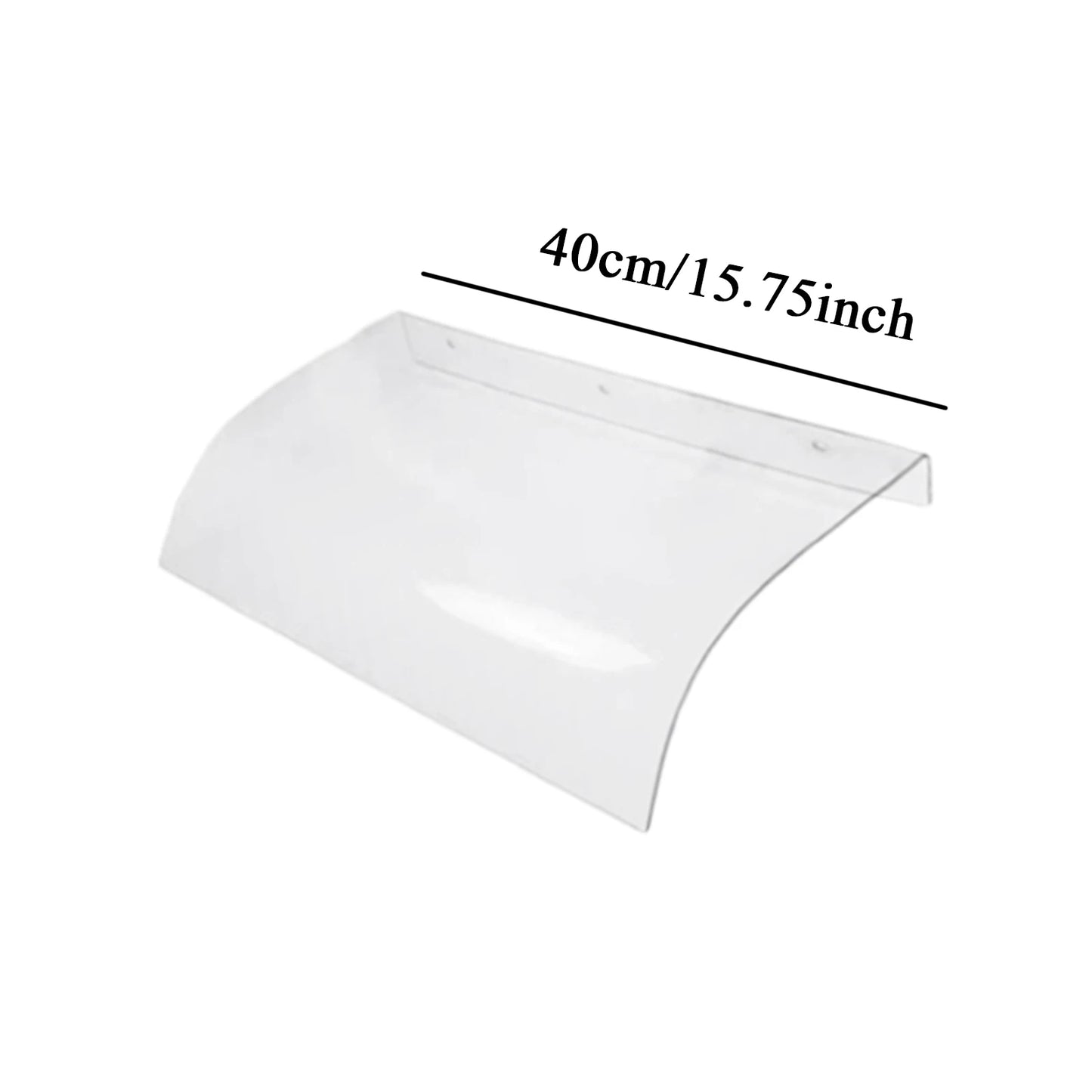 Front Door Canopy Durable Transparent Window Awning Cover Rain Snow Protection Door Cover for Outdoor Balcony Patio