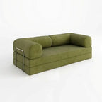 High-end retro corduroy sofa air compression deformable modular sofa suitable for living room comfortable customizable leisure c