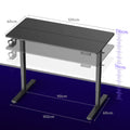 Height-Adjustable Electric Desk with Memory Smart Pannel Standing Desk, Adjustable Computer Desk Office Table for Home Office