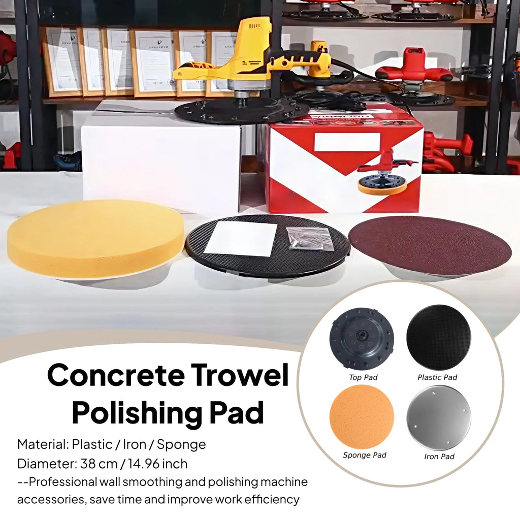 Concrete Trowel Polishing Pad/Buffer Polishing Pad Wall Smoothing Polishing Handheld Drywall Ceiling Sander Pad Spare Parts