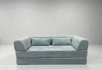 EU warehouse 2025 washable corduroy modular compression sofa 200 cm sleeper sofa bed for living room furniture