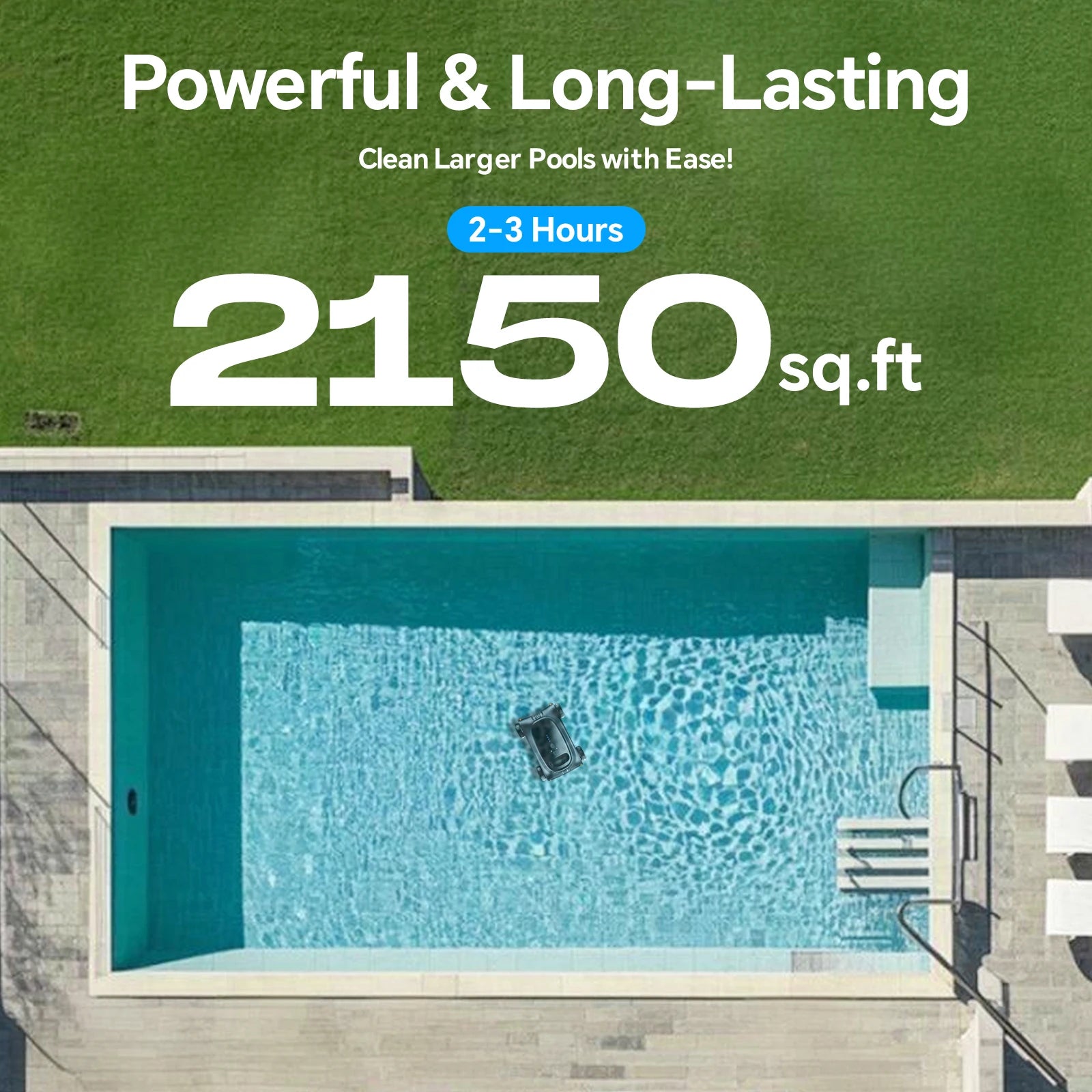Seauto SAT 10 Cordless Robotic Pool Cleaner - Above Ground