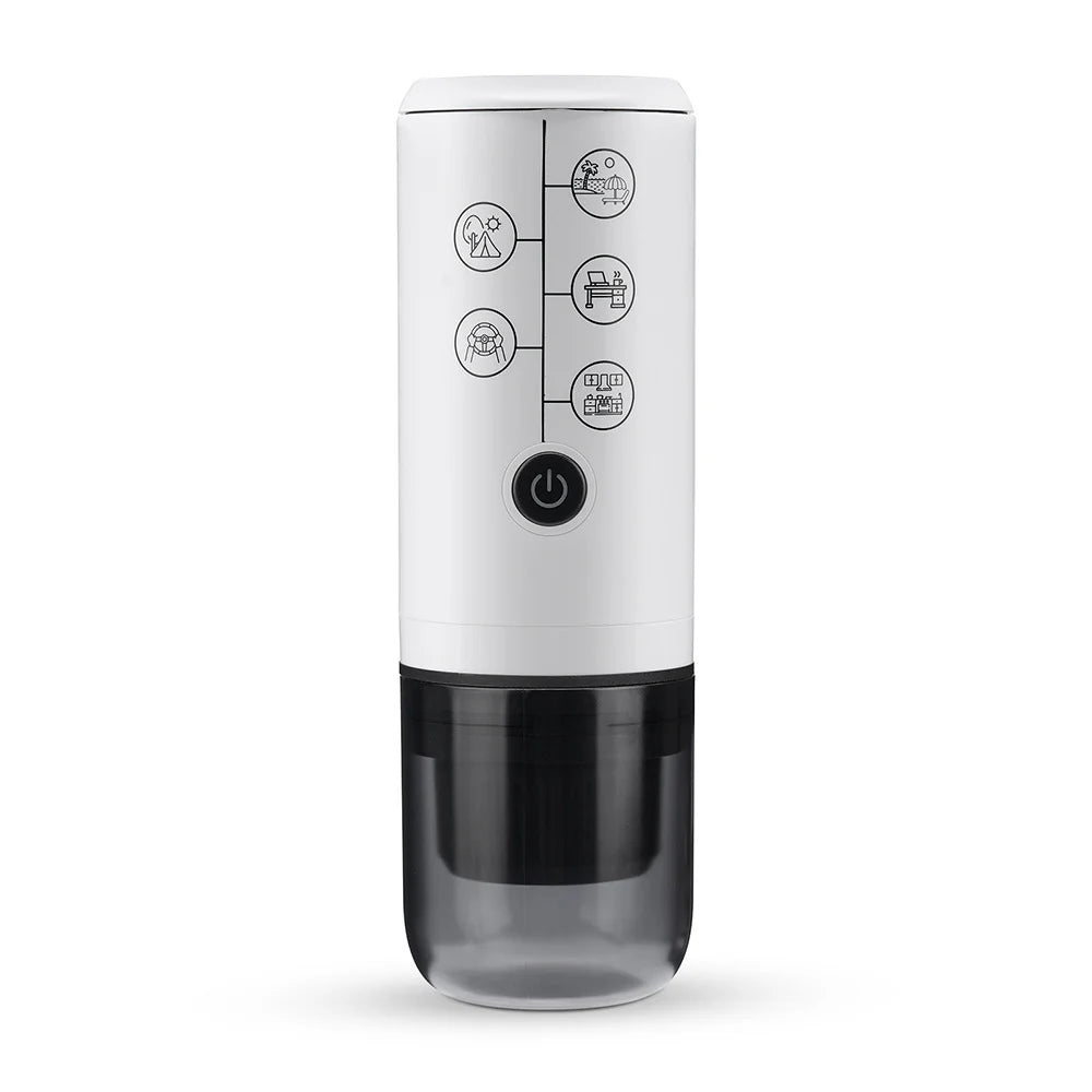 Portable USB Rechargeable Espresso Coffee Maker 17Bar Pressure For Travel Outdoor Car Compatible With Capsules/Ground Coffee
