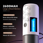 Portable USB Rechargeable Espresso Coffee Maker 17Bar Pressure For Travel Outdoor Car Compatible With Capsules/Ground Coffee