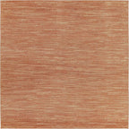 Nourison Home Nourison Essentials Rust 7' x Square Area Rug - Easy Clean, Non Shedding, Bed Room, Living Room, Dining Room, Kitchen (7' x Square)