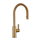 Bagnolux Black Gold Brass Rotation Holder Single Hole Deck Mounted Cold and Hot Water Mixer Pull-Out Sprayer Kitchen Sink Faucet