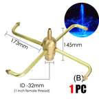 Brass Sprinklers Rotating Fountain Nozzles Landscaping Pond Outdoor Jet Straight Fountain Spray Head Irrigation Plants Watering