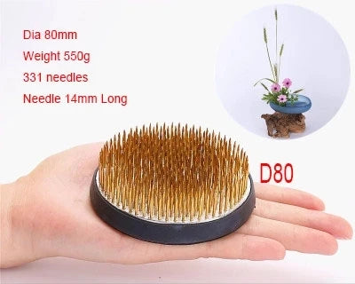 Japanese Ikebana Kenzan Flower Pot Base Holder Frog Floral Metal Tool