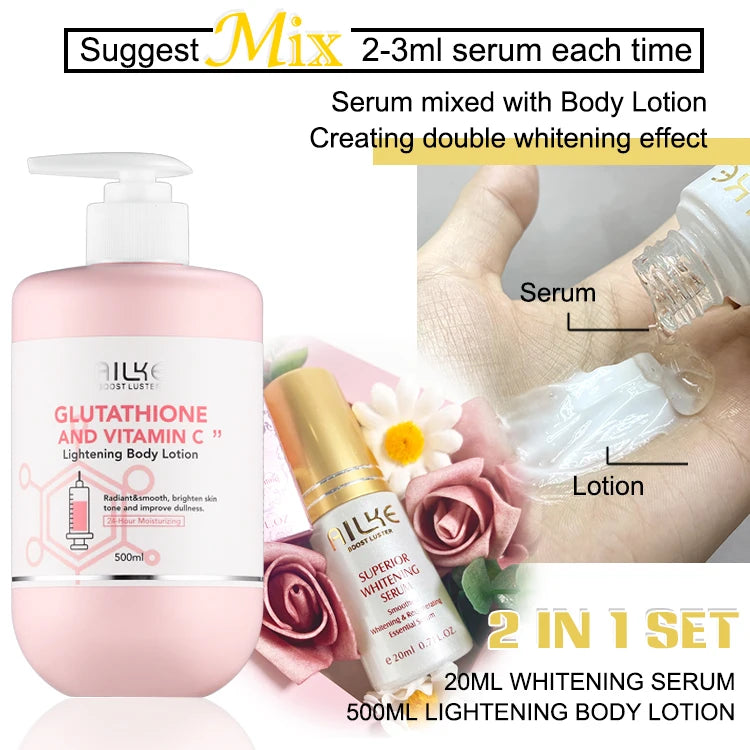 AILKE Glutathione Vitamin C Whitening Skin Care Set
