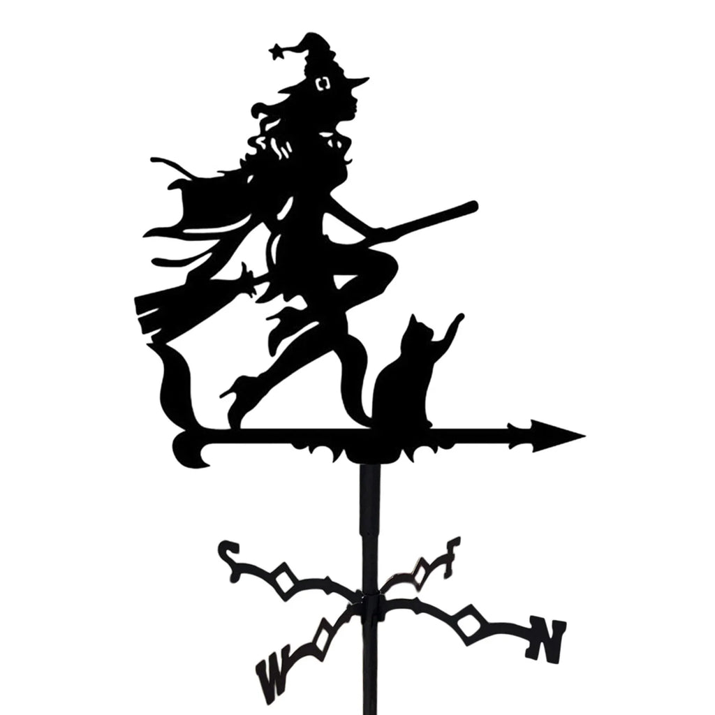 Iron Rooster Weather Vane Metal Weather Vane Painted Ornament For Roof Shack Indicating Wind Direction Yard Decor Cock Decorated