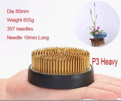 Japanese Ikebana Kenzan Flower Pot Base Holder Frog Floral Metal Tool