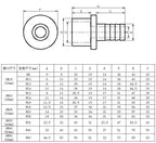 O.D 32/40/50/63-14/20/30/40/50/60mm Big Size UPVC Pagoda Connector Garden Irrigation Pipe Soft Hose Adapter Joint Accessories