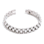 Yhpup Stainless Steel Chain Bracelet - Simple 18K Gold Plated Heavy Metal Fashion Jewelry for Men & Women | AlluCanFind