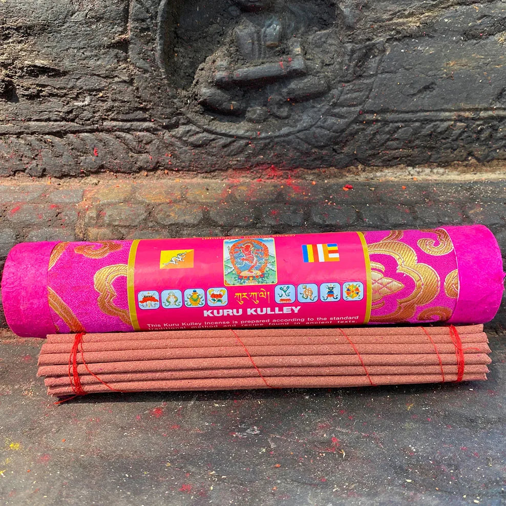 1Tube Bhutan Dragon Incense Stick Brocade Cylinder Tibetan Incense For Refreshing Deodorization Handmade Natural Stick Incense